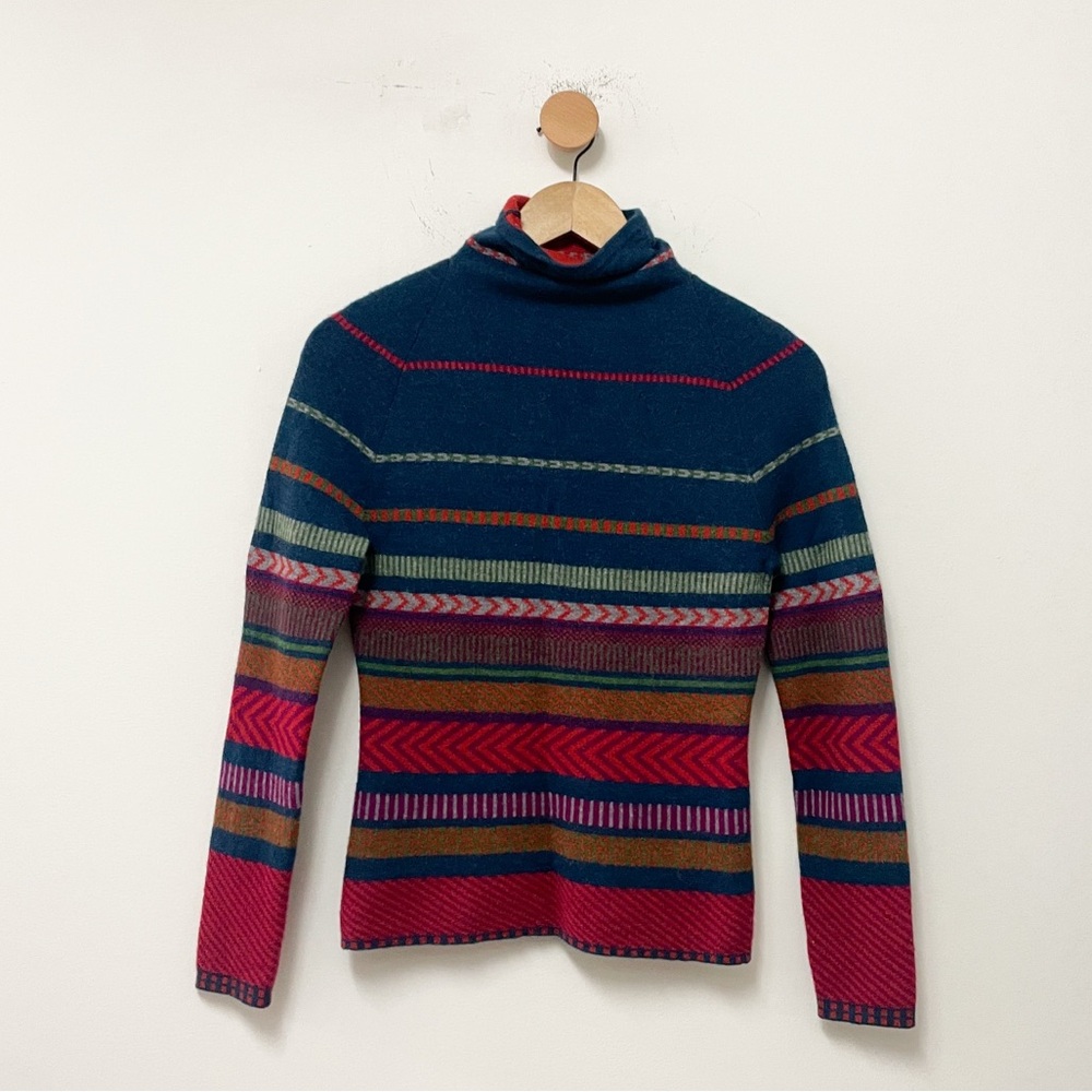 Krimson Klover Mock Neck wool sweater size small